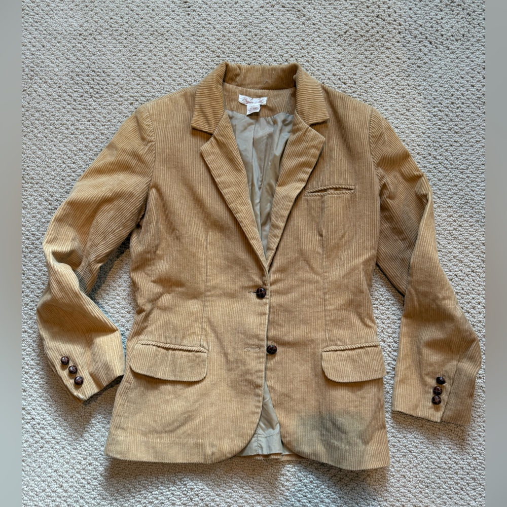 Vintage Tan Corduroy Blazer